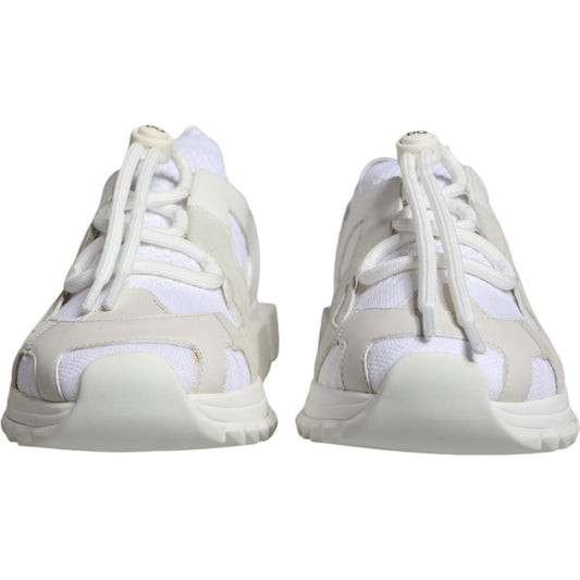 Dolce & Gabbana White Mesh Sorrento Trekking Sneakers Shoes MV6177-42