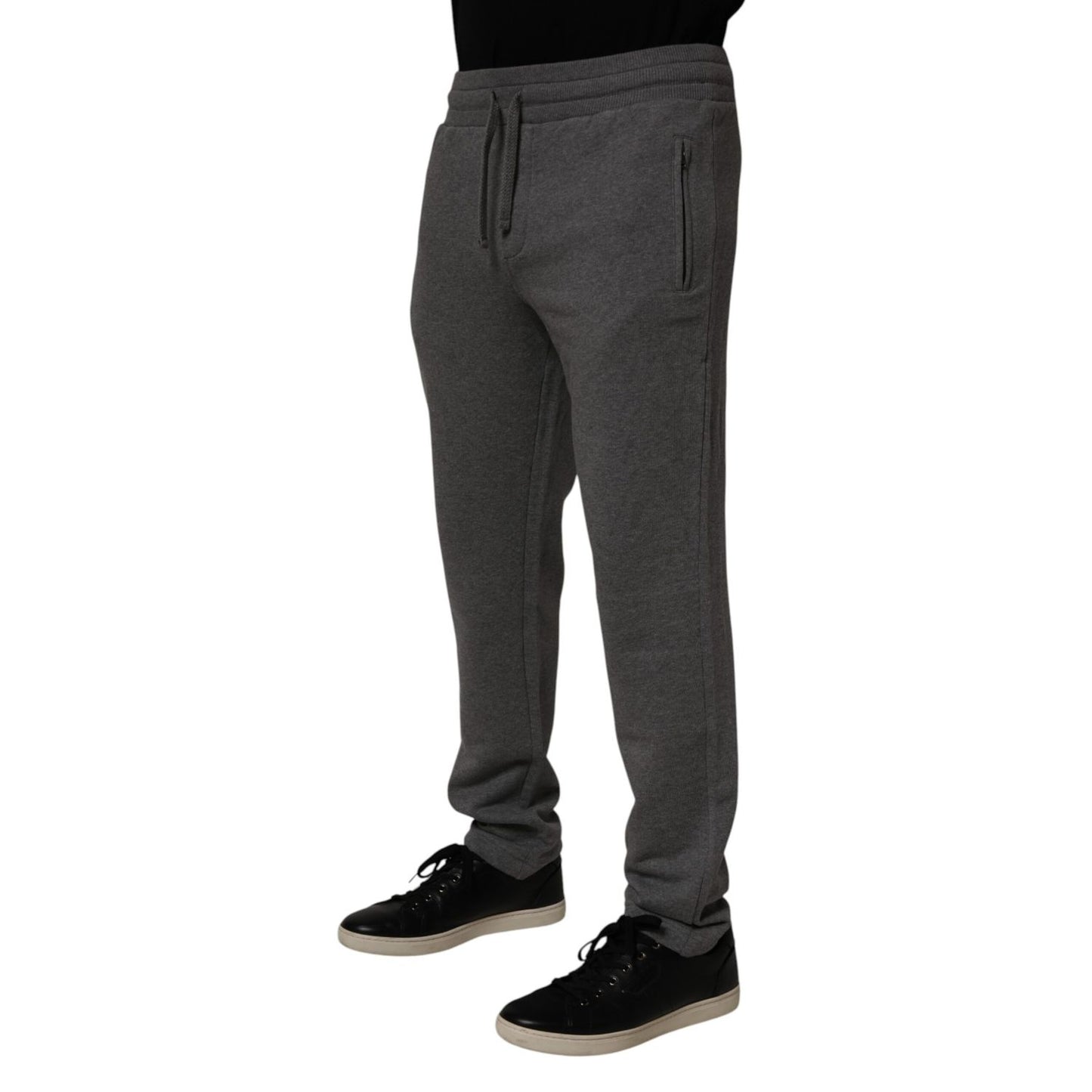 Dolce & Gabbana Gray Cotton Jogger Sweatpants Trouser Pants