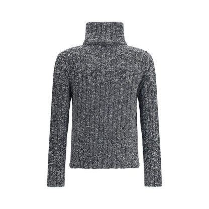 Dolce & Gabbana Gray Fleece Wool Turtleneck