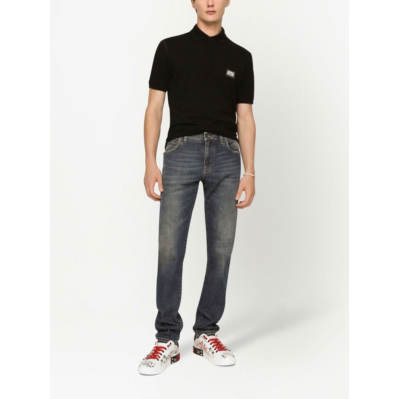 Dolce & Gabbana Logo cotton polo shirt