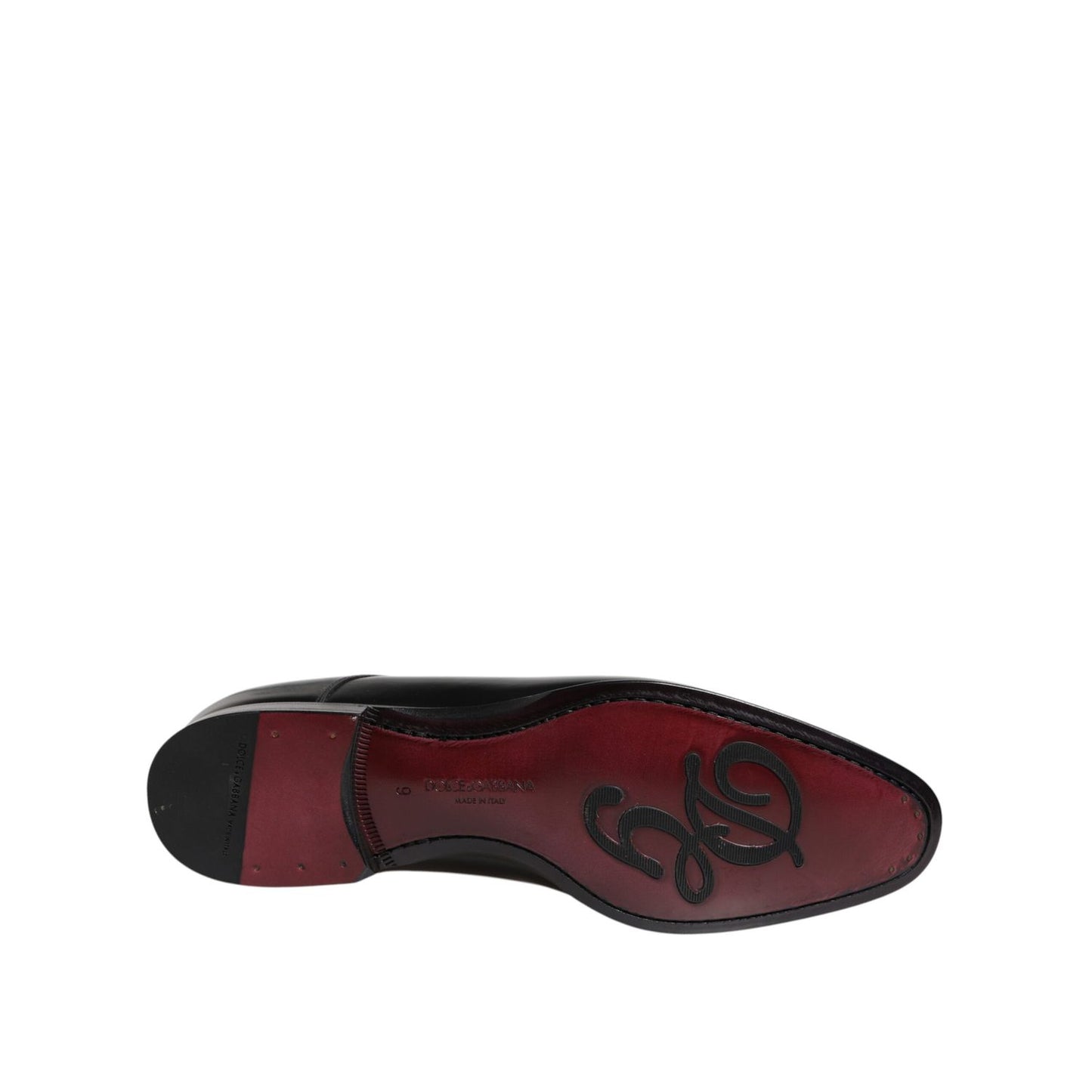 Dolce & Gabbana Men Dress Black Calfskin Leather Derby Shoes