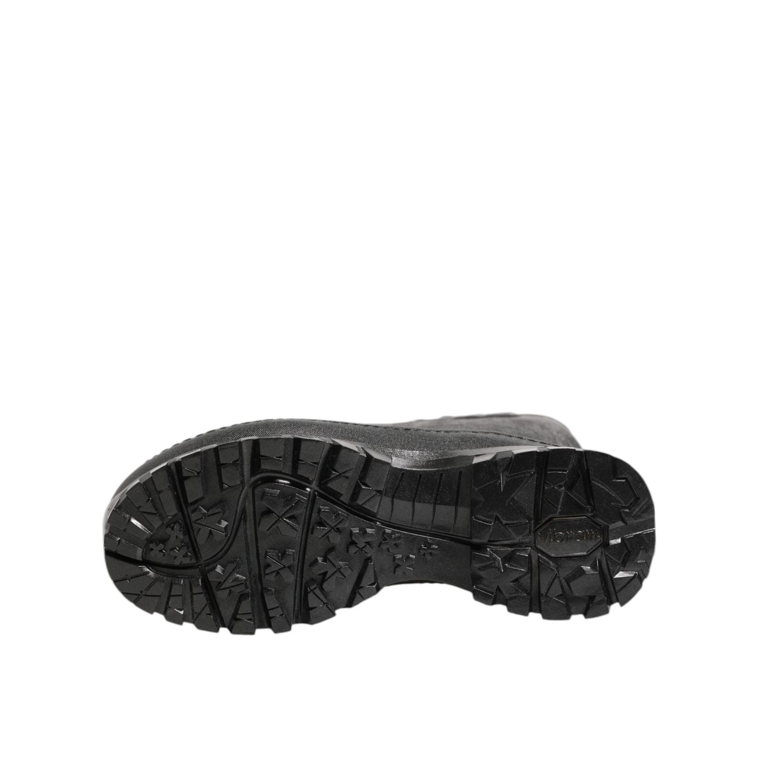 Dolce & Gabbana Metallic Black Pull On Rain Boots Men Shoes