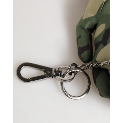 Dolce & Gabbana Multicolor Camouflage Animal Silhouette Keychain Keyring