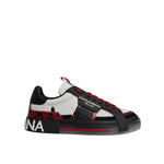 Dolce & Gabbana Multicolor Custom 2.Zero Sneakers Shoes, premium calf leather, rubber sole, modern silhouette, bold design.