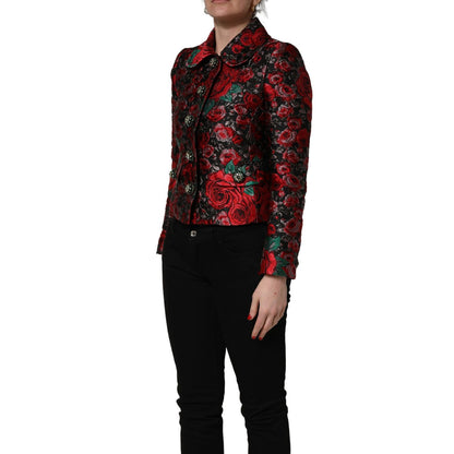 Dolce & Gabbana Multicolor Floral Brocade ButtonBlazer Jacket