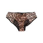 Dolce & Gabbana Multicolor Leopard Print Girdle Panty Underwear, vibrant design with soft elastic trim for comfort, made in Italy.