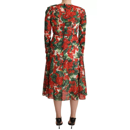 Dolce & Gabbana Multicolor Portofino-Print Shift Dress