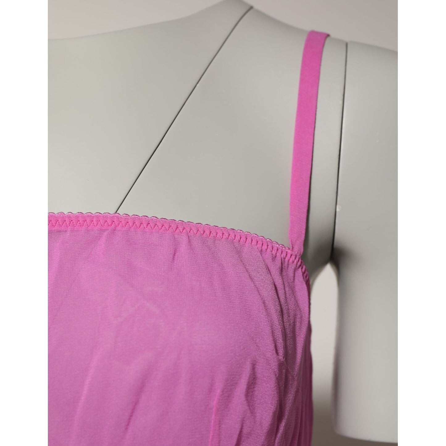 Dolce & Gabbana Pink Chemise Nylon Blend Sheer Lingerie Underwear