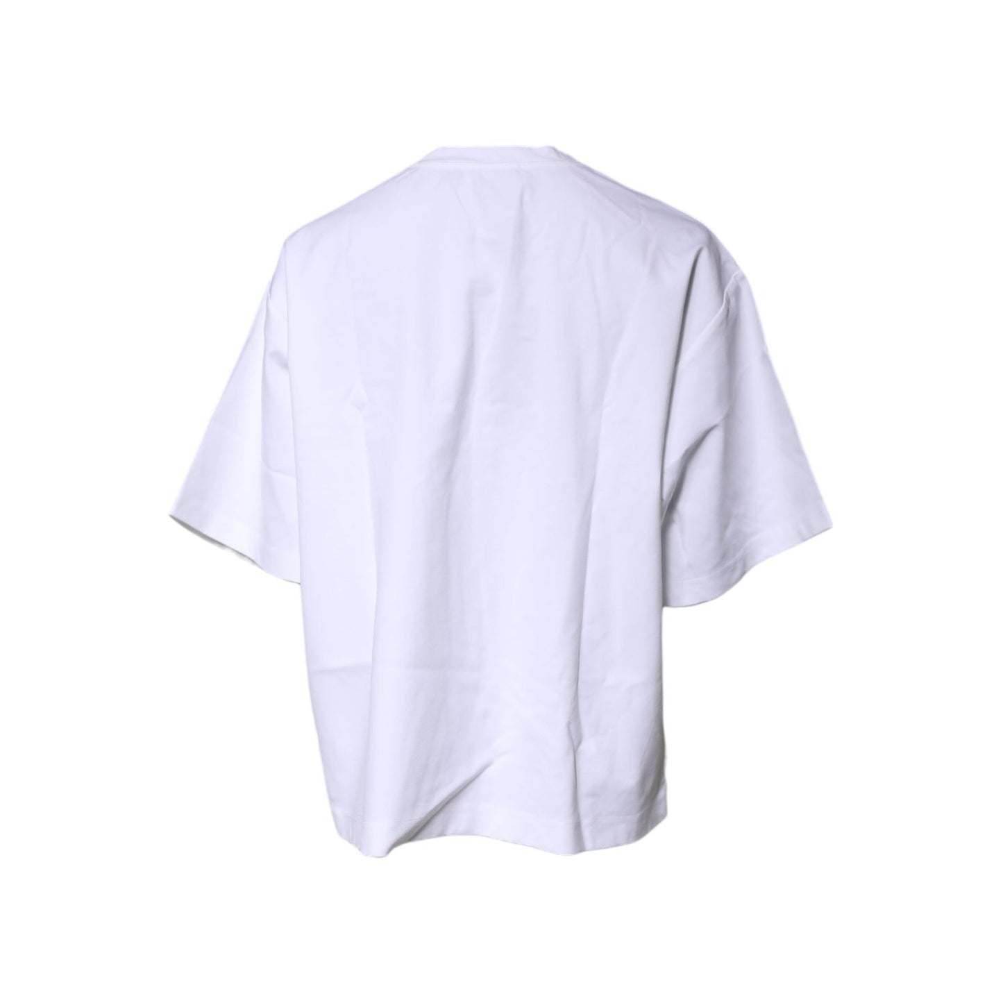 Dolce & Gabbana White Bellissima Cotton Crew Neck T-shirt