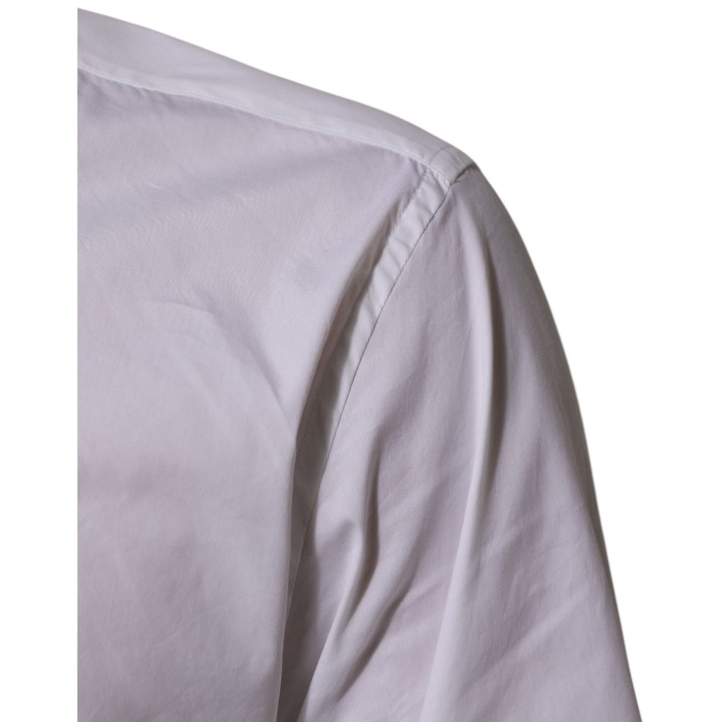 Dolce & Gabbana White Cotton MARTINI Formal Men Dress Shirt