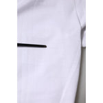 Dolce & Gabbana White Cotton Short Sleeve V-Neck Top T-shirt
