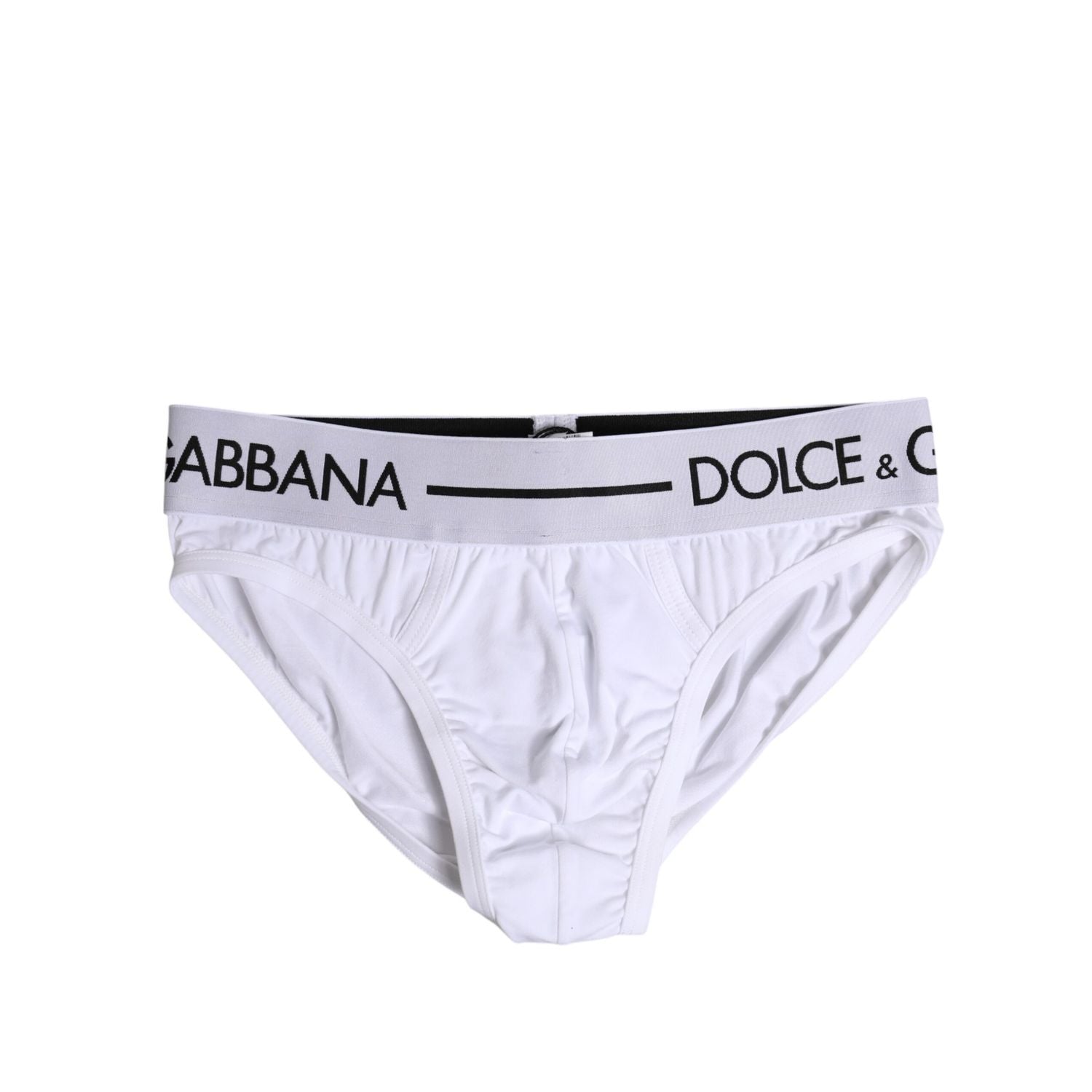 Dolce & Gabbana White Cotton Stretch Regular Brief Underwear