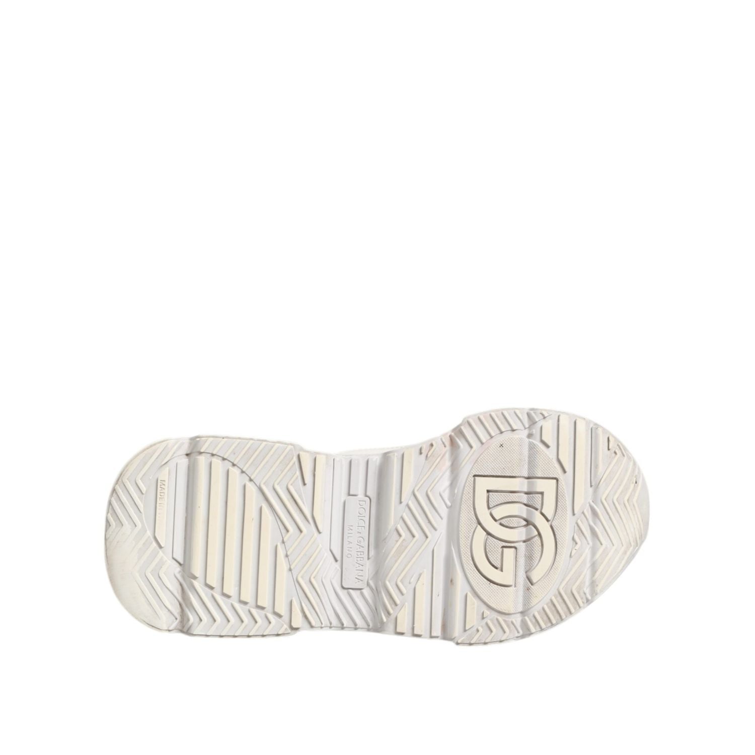 Dolce & Gabbana White DAYMASTER Calf Leather Sneakers Shoes