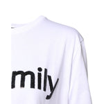 Dolce & Gabbana White #DGFamily Print Cotton Crew Neck T-shirt
