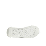 Sole view of Dolce & Gabbana White Logo Graffiti Low Top Sneakers Shoes with 'BANA' embossed on tread.