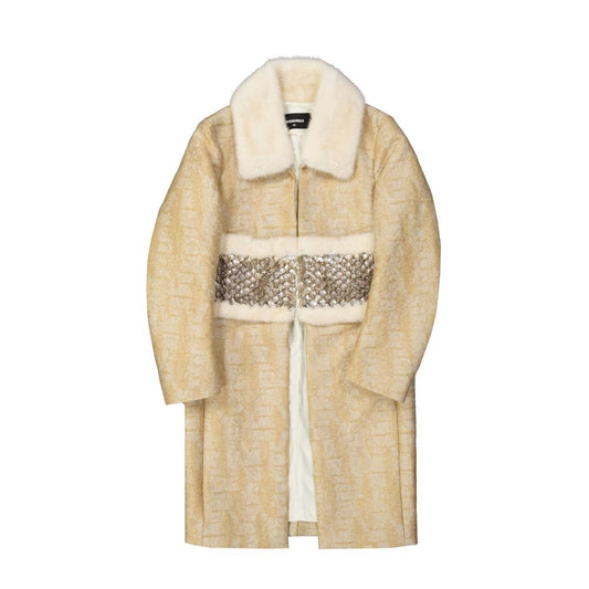 Dsquared² Beige Polyamide Coat
