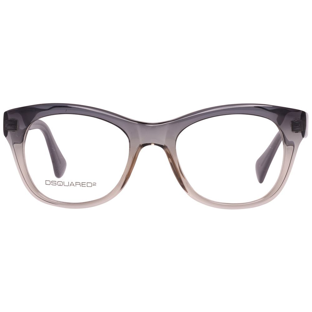 Dsquared² Bicolor Plastic Glasses (Frames) - unisex eyewear with flock color, measurements 49/19/145mm.