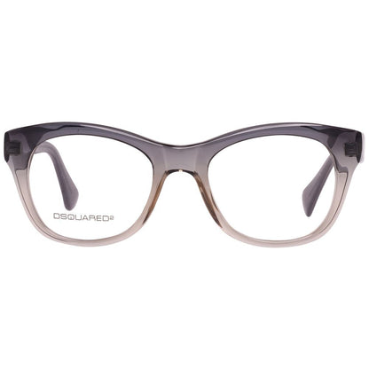 Dsquared² Bicolor Plastic Glasses (Frames) - unisex eyewear with flock color, measurements 49/19/145mm.