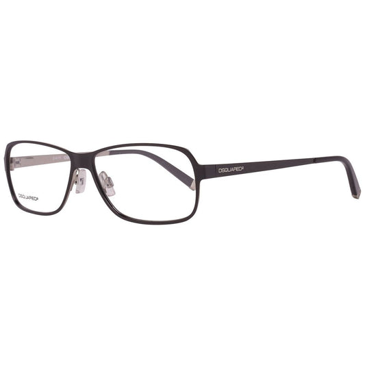 Dsquared² Black Metal Glasses (Frames) DQ5057-002-56 for men, black metal, 56/13/140mm size, stylish and durable eyewear.