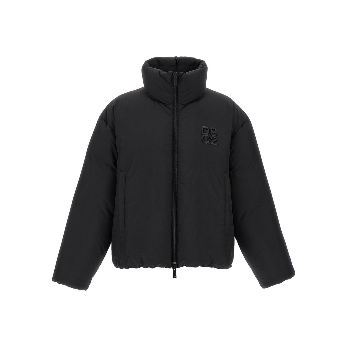 Dsquared² Black Polyester Full-Length Jacket