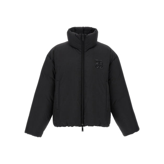 Dsquared² Black Polyester Full-Length Jacket