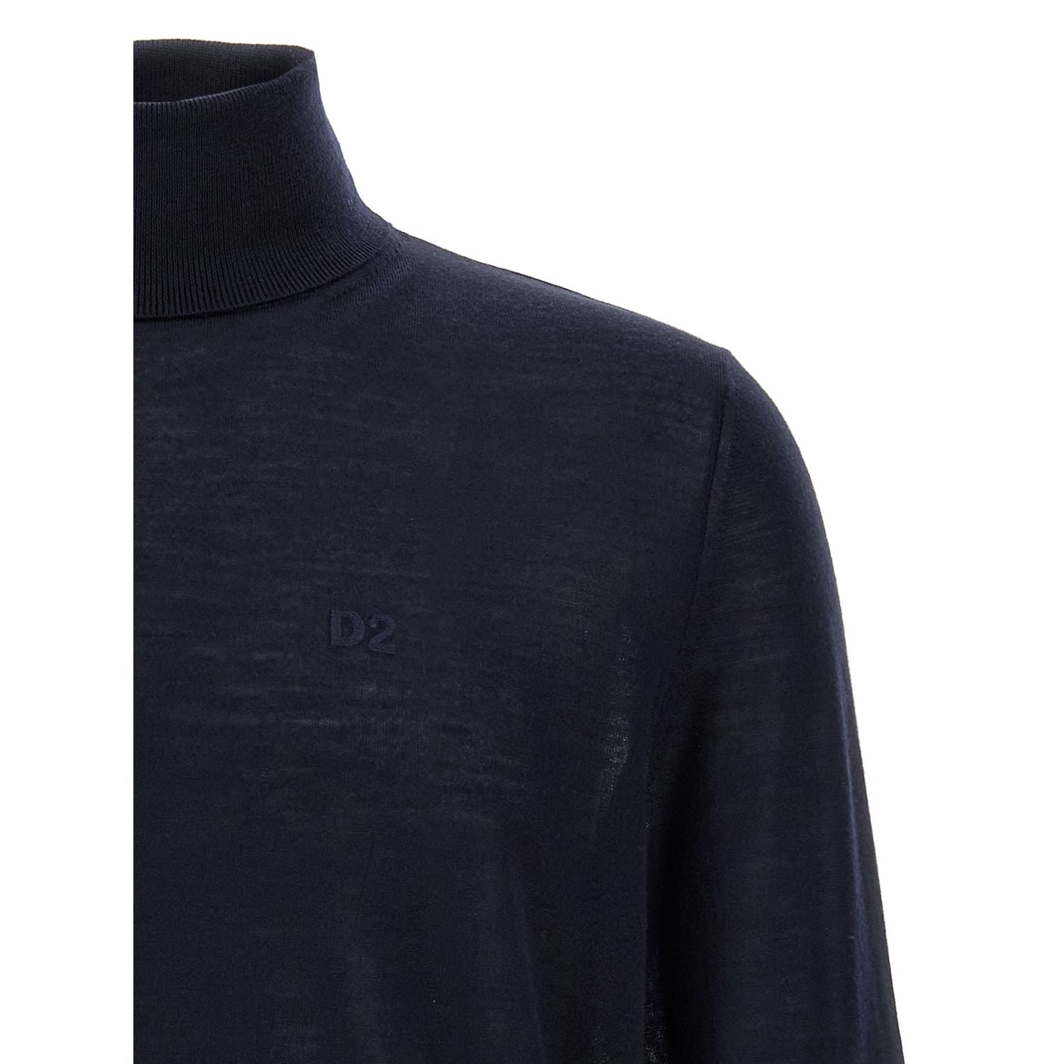 Dsquared² Blue Virgin Wool Cardigan