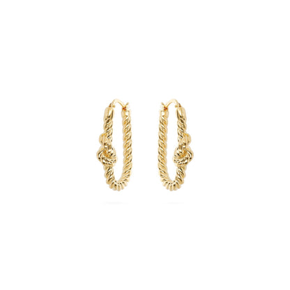 Photo of ETRUSCA JEWELS JEWELRY Mod. WSET00731.YG golden hoop earrings.