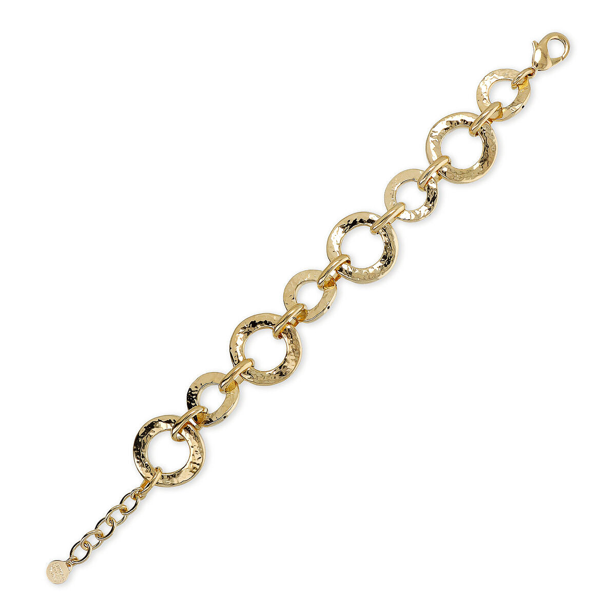 ETRUSCA JEWELS JEWELRY Mod. WSET00736.YG gold link bracelet on white background