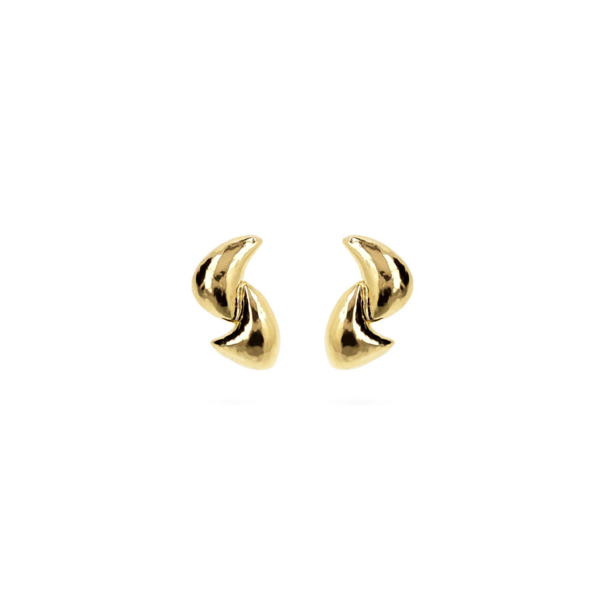 ETRUSCA JEWELS JEWELRY Mod. WSET00794.YG gold earrings set against a white background