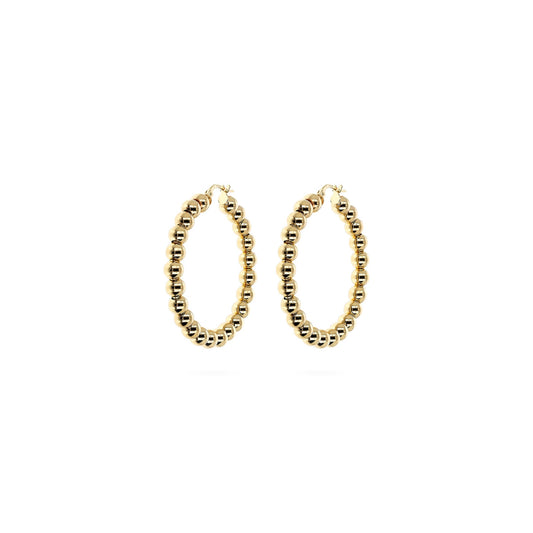 ETRUSCA JEWELS JEWELRY Mod. WSET00808.YG gold hoop earrings
