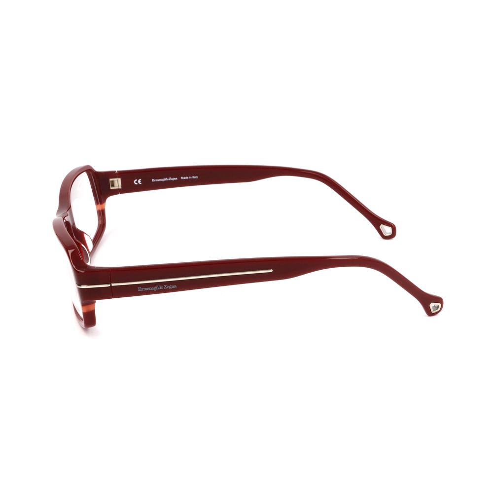 Ermenegildo Zegna Red Plastic Frames side view, model VZ360809FH, made of plastic, 57/14/135mm dimensions for a stylish look.