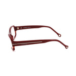 Ermenegildo Zegna Red Plastic Frames side view, model VZ360809FH, made of plastic, 57/14/135mm dimensions for a stylish look.