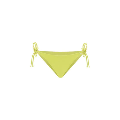 Exilia Yellow Polyamide Swim Briefs, classic tie-side swimsuit for SS24, made from 100% polyamide, vibrant swimwear fashion.