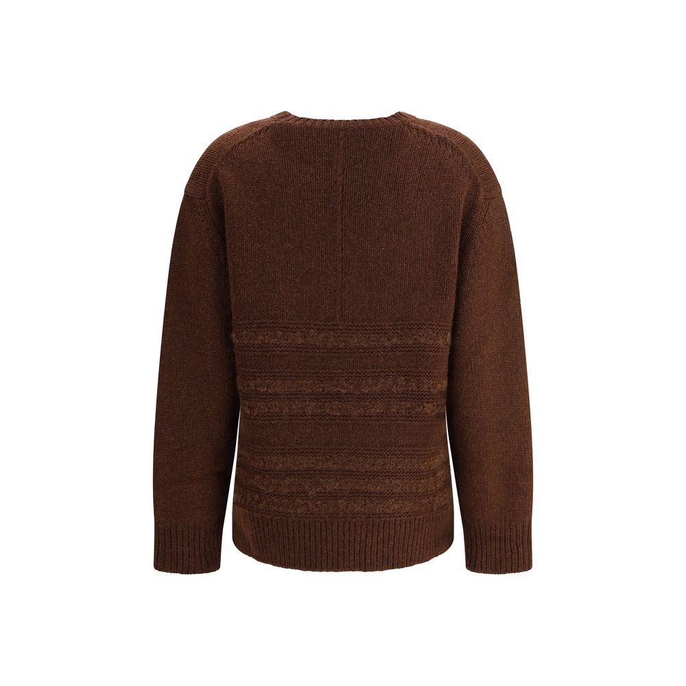 Fabiana Filippi Brown Camel Hair  Sweatshirt