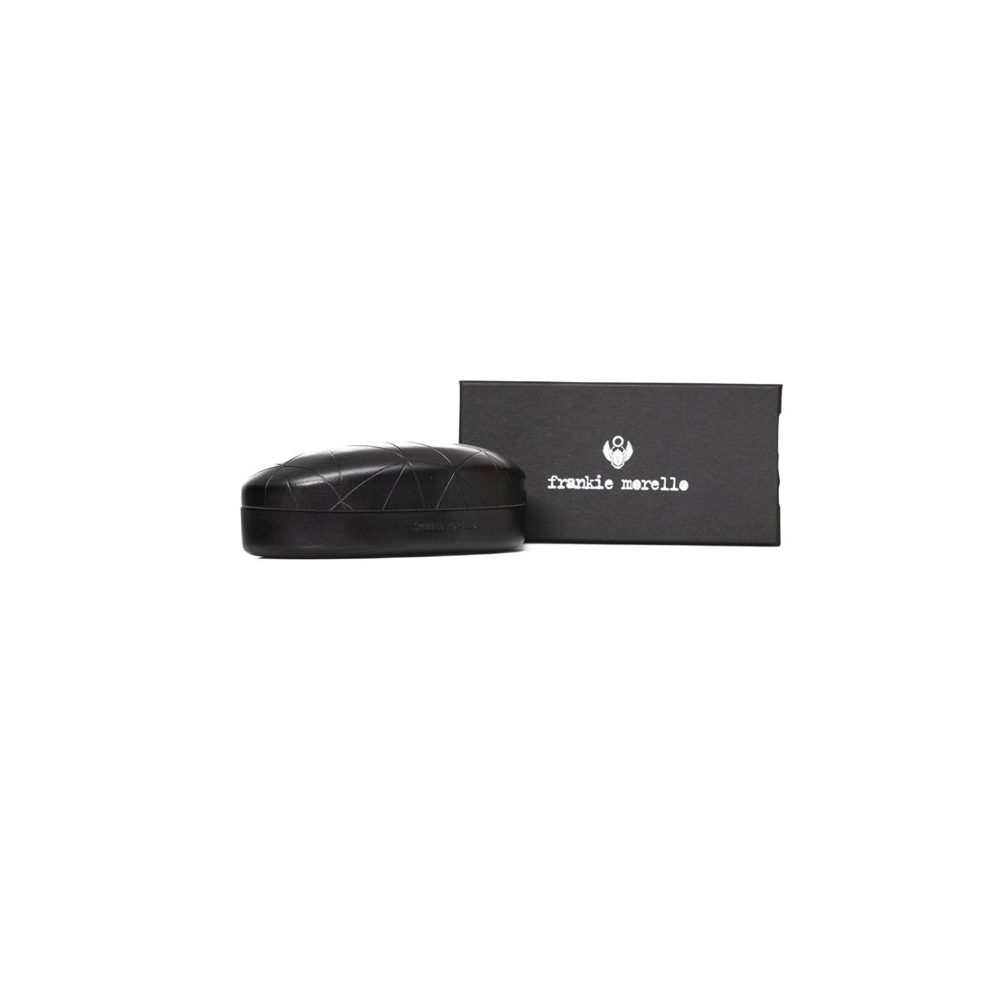 Frankie Morello Black Acetate Women's Frame eyeglasses case and box