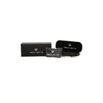 Frankie Morello Multicolor Acetate Women's Frame packaging with branded eyeglass case and box