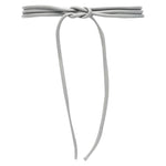 Furling By Giani Filo leather belt in light grey with padded rolled design and self-tie fastening, 226 cm long and 1 cm wide.