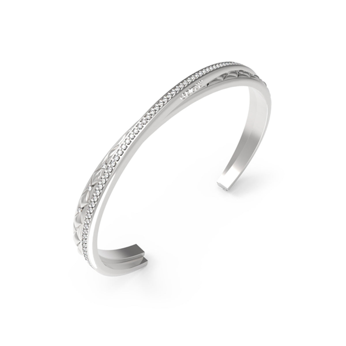 Silver bracelet from GUESS JEWELS JEWELRY Mod. JUBB04584JWRHS with intricate detailing and elegant design.