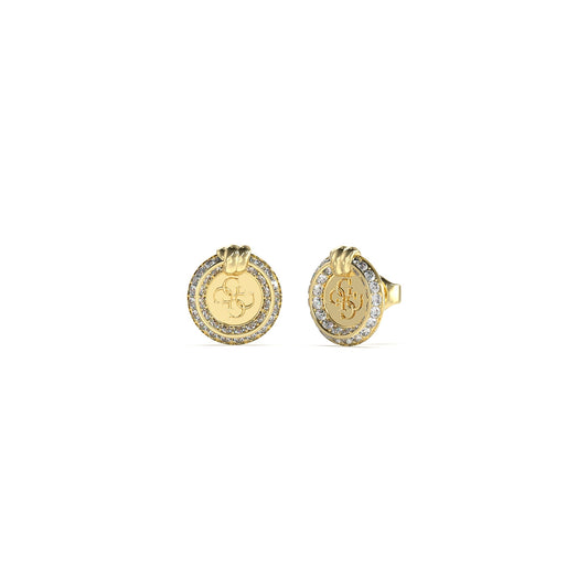 GUESS JEWELS JEWELRY Mod. JUBE04058JWYGT-U gold earrings with crystal accents