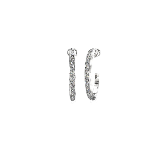 Elegant silver earrings from GUESS JEWELS JEWELRY Mod. JUBE04564JWRHT-U