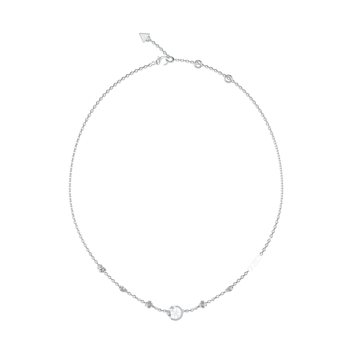 GUESS JEWELS JEWELRY Mod. JUBN05038JWRHT-U necklace showcasing elegant design on white background.