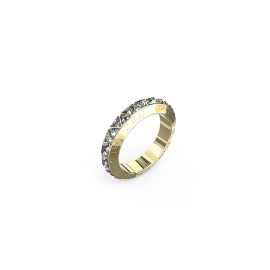 GUESS JEWELS JEWELRY Mod. JUBR04575JWYG54 elegant gold and crystal ring