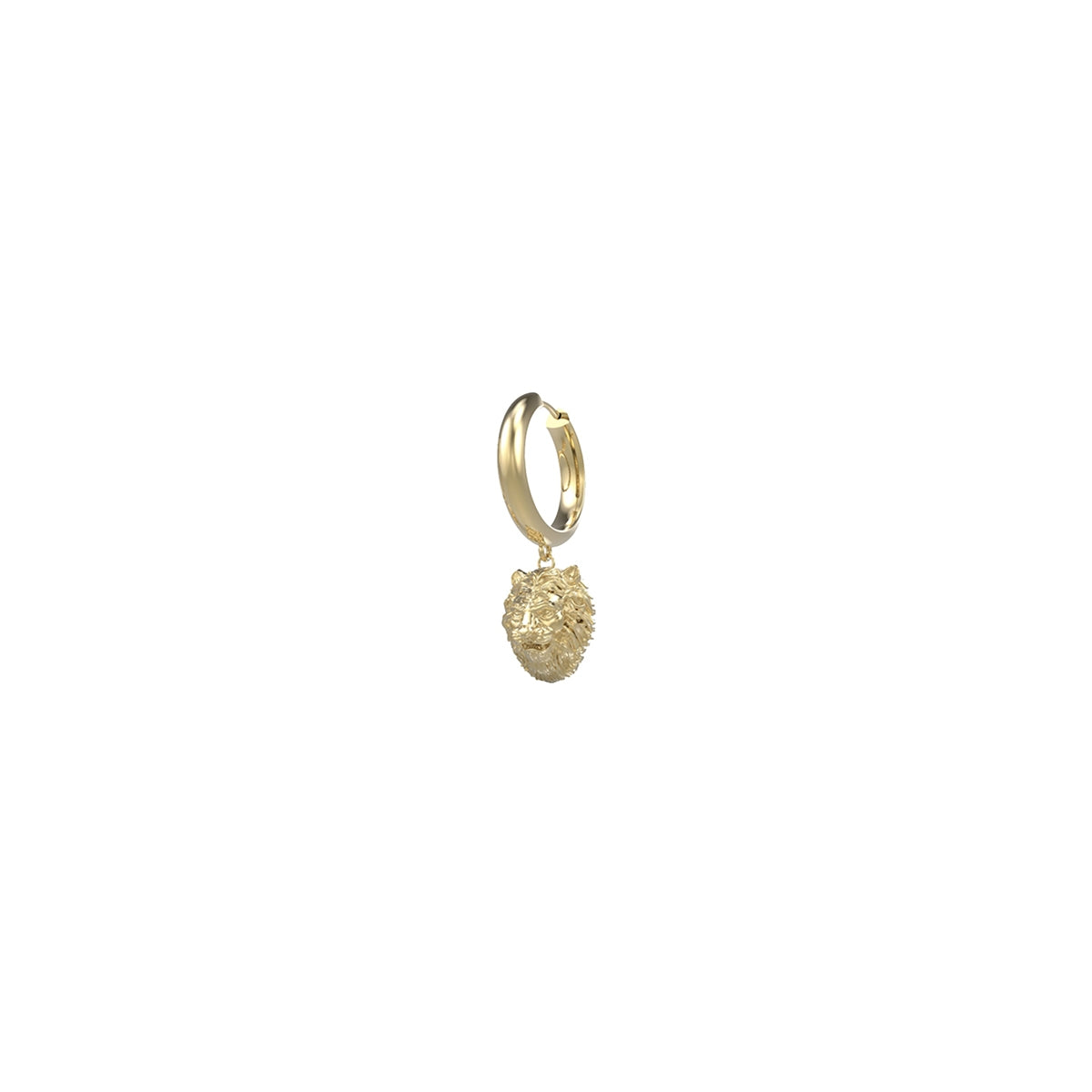 GUESS JEWELS JEWELRY Mod. JUME01304JWYGT-U gold hoop earring with lion charm