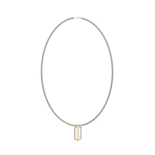 GUESS JEWELS JEWELRY Mod. JUMN05108JWYGSTT-U necklace with sleek pendant design.