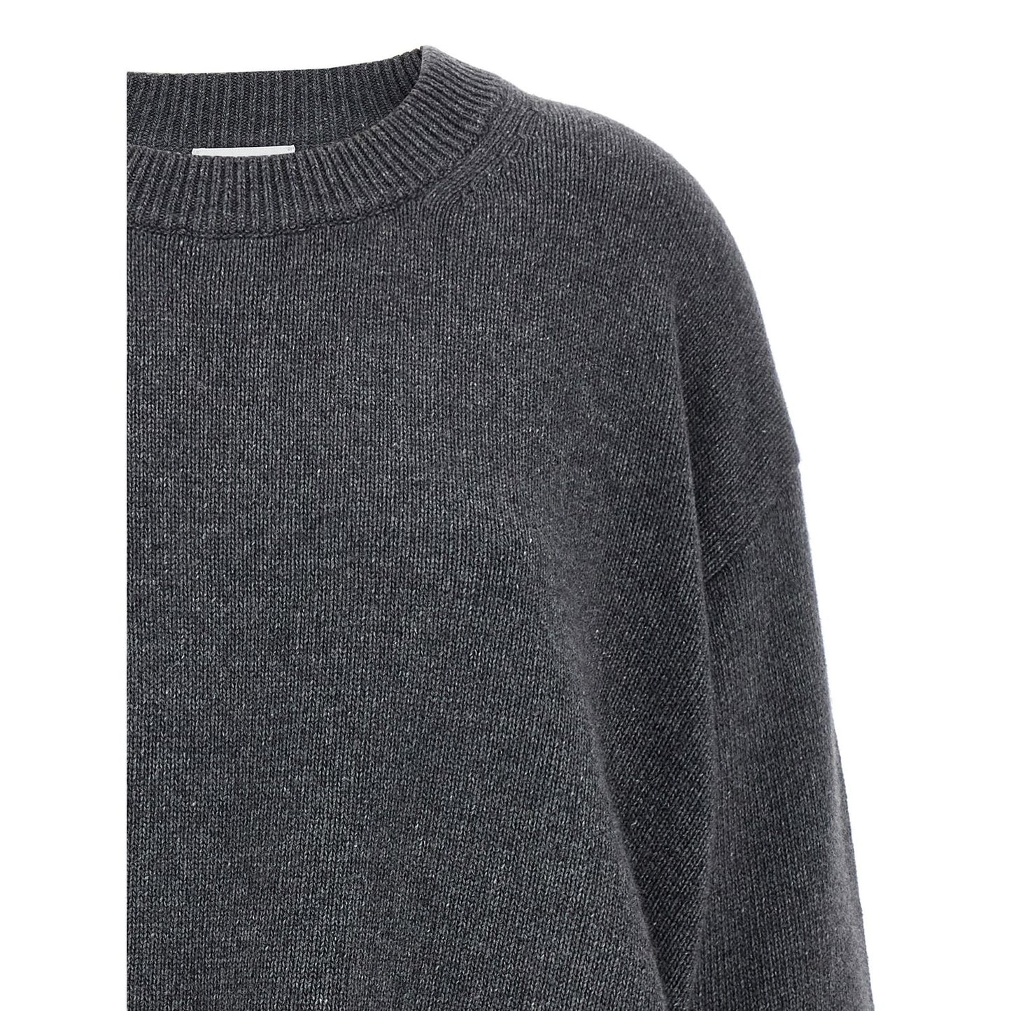 Ganni Gray Wool Cardigan
