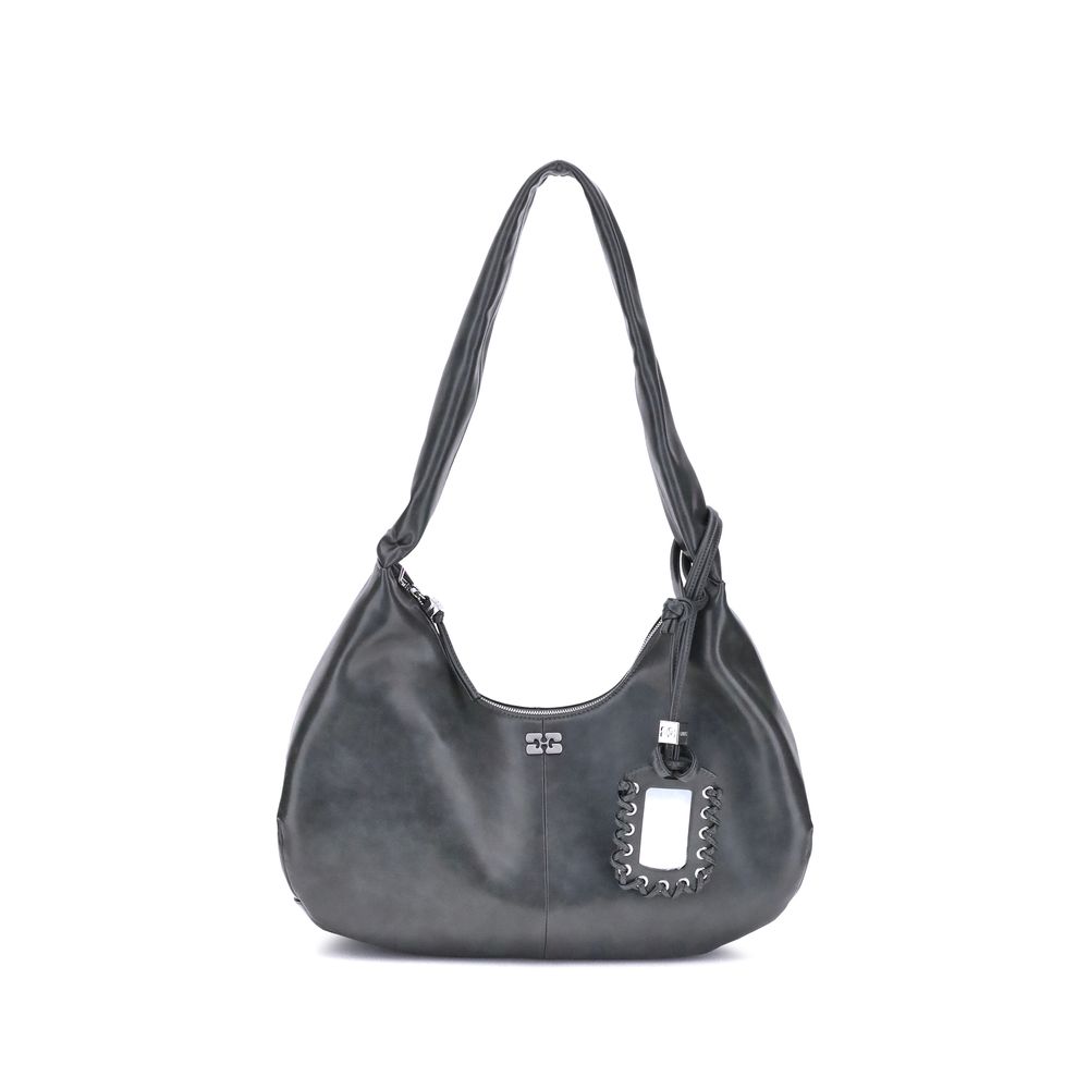 Front view with bag zipped and handles upright.