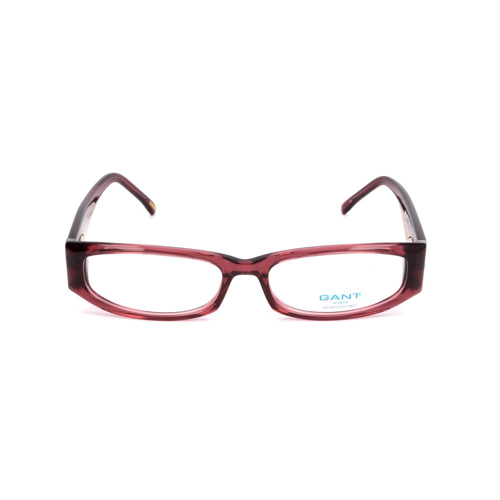 Gant Purple Plastic Frames, unisex glasses with 53/16/135 mm measurements, front view.