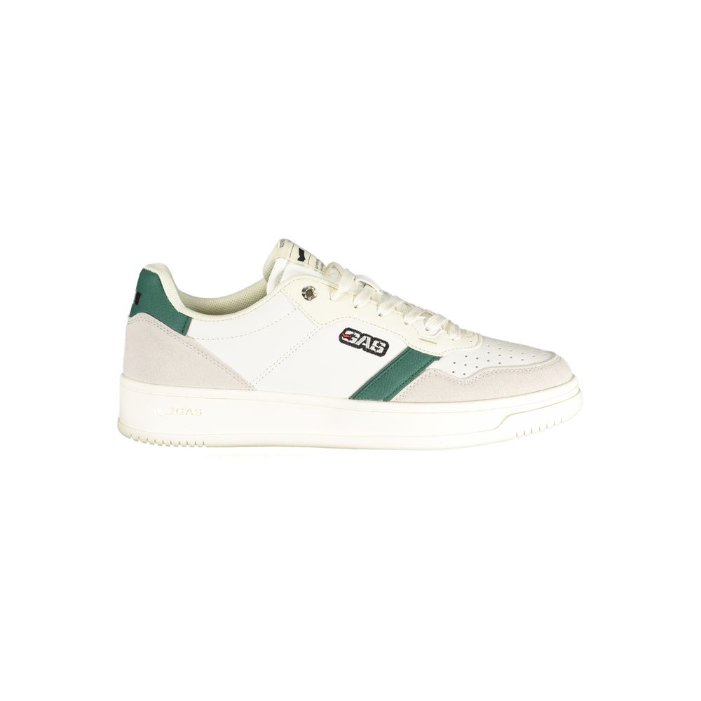 Gas Black Polyester Men Sneaker 1728,67403481248,Athletic - Sneakers - Shoes,EU41/US8,EU42/US9,EU43/US10,EU44/US11,EU45/US12,EU46,Gas,Men,New with tags,Shoes,Sneakers - Shoes,White