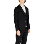 Gianni Lupo Black Cotton Blazer GI-14787200009-IT44 | S
