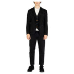Gianni Lupo Black Cotton Blazer GI-14787200009-IT44 | S
